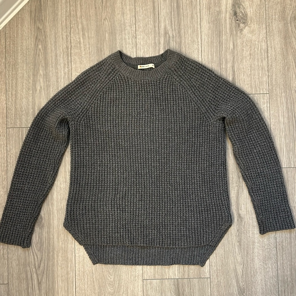 Marine Layer knitted casual gray sweater xs excellent used condition